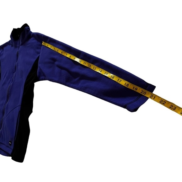 Nils Full Zip Fleece Jacket Purple Black M mock neck ski snowboard base layering - Picture 7 of 11